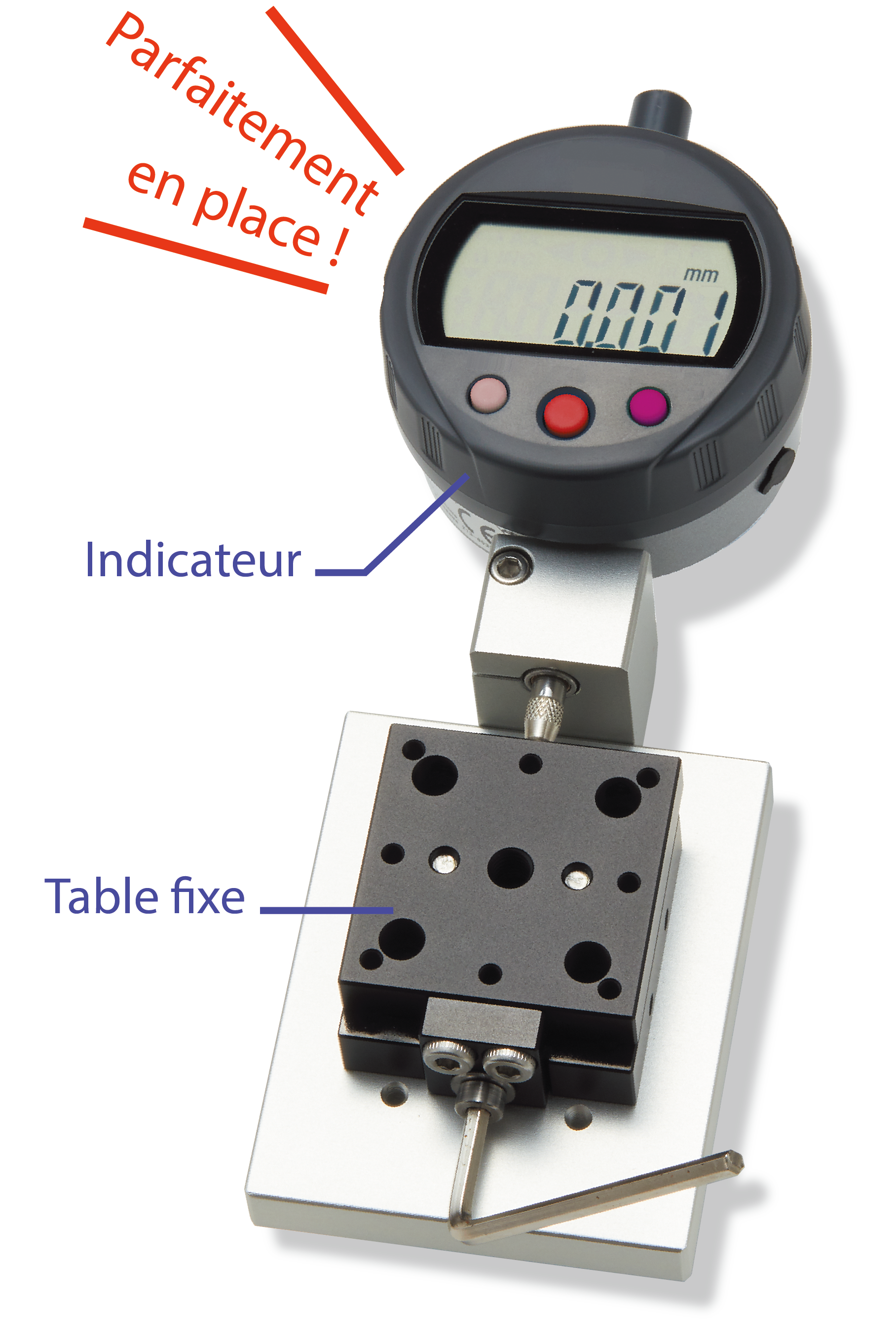 Position fixe sans serrage